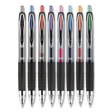 uni-ball® Signo 207 Gel Pen, Retractable, Medium 0.7 Mm, Assorted Ink Colors, Black Barrel, 8-pack freeshipping - TVN Wholesale
